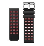 Aligator řemínek duální 22mm,červený 22AW0001