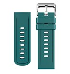 Aligator řemínek silikonový 22mm, zelený 22AW0005