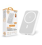 MagSafe Powerbanka Mag-Bank s bezdrátovým nabíjením, 10 000 mAh, bílá