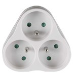 Emos P0026 ZASUVKA ROZBOČ. 3X KULATA