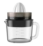 Lis na citrusy Black+Decker, BXCJ30E, 2 nástavce, dvousměrné otáčení, skleněná nádoba 1 L, 30 W