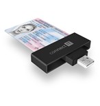 Connect IT USB čtečka eObčanek a čipových karet CFF-3000-BK, černá