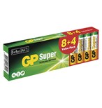 GP Super Alkaline AA/LR6 8+4 ks