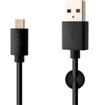 Datový a nabíjecí kabel FIXED s konektorem USB-C, USB 2.0, 3A, černý