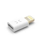 Redukce FIXED pro nabíjení a datový přenos z microUSB na Lightning, podpora iOS 10.x a nižší, bílá