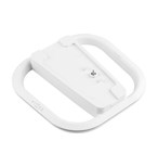 Stojánek FIXED pro PlayStation 5 a 5 (Slim) s RGB LED podsvícením, bílý