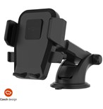 Univerzální držák do auta FIXED Iconiq XXL s dlouhou přísavkou na sklo nebo na palubní desku, černý