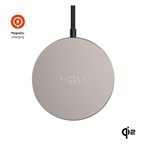 Bezdrátová nabíječka FIXED MagPad Slim s Qi2, podporou MagSafe, 15W, titanová