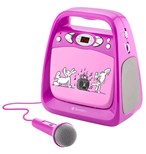 CD přehrávač GoGEN Bob a Bobek KARAOKE růžový