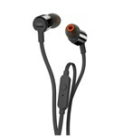 JBL T210 sluchátka s mikrofonem, černá
