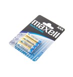 Nenabíjecí baterie AAA Maxell Alkaline 4ks Blistr