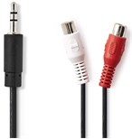 Nedis Jack 3.5mm - 2x RCA CAGB22250BK02