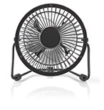 Nedis USB Ventilátor Kov Černá FNDK1BK10
