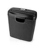 NEDIS skartovačka PASH112BKA4/ formát A4/ velikost řezu 6mm/ stupeň utajení (DIN) 2/ objem nádoby 10 l/ černá