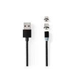 Nedis Kabel USB-C/Micro 2m CCGB60630BK20