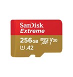 SanDisk Extreme microSDXC 256GB 190MB/s + adaptér