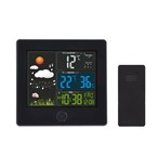 Solight meteostanice, barevný LCD, teplota, vlhkost,RCC, černá