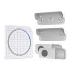 Solight bezdrátový zvonek, 2 tlačítka, do zásuvky, 200m, bílý, learning code