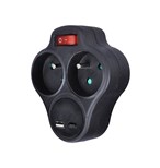 Solight P99USBC-B rozbočka