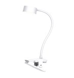 Solight LED stolní nabíjecí lampička, 2W, 210lm, 3CCT, bílá, clip
