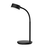 Solight LED stolní lampička, 4,5W, 300lm, 3CCT, černá, podstavec