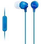 Sony MDR-EX15APLI sluchátka s mikrofonem, Blue