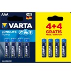 VARTA Longlife Power 8 AAA (4+4)