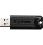 VERBATIM flash disk Store 'n' Go PinStripe 128GB USB 3.0 černá