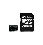VERBATIM Pro microSDXC 128GB UHS-I V30 U3 + SD adaptér